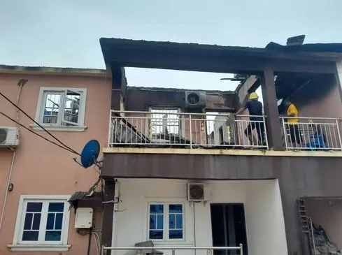 Fire Guts Storey Building In Kwara