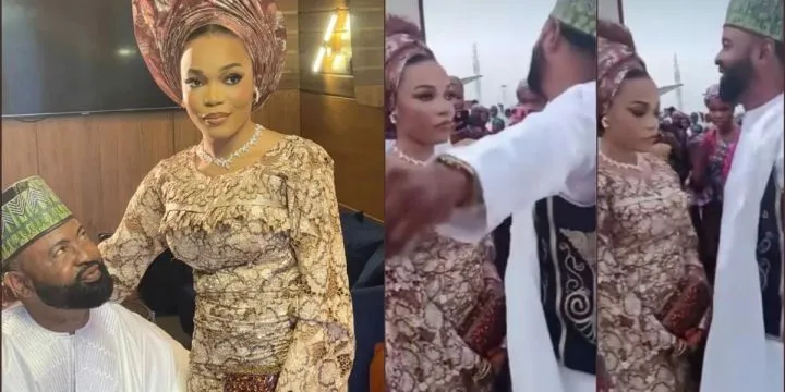 In-laws address viral video of Akin Olaiya's new wife's demeanor at wedding In-laws address viral video of Akin Olaiya's new wife's demeanor at wedding