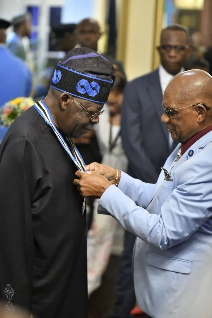 President Tinubu bags Knight Commander title in Saint Lucia (photos)