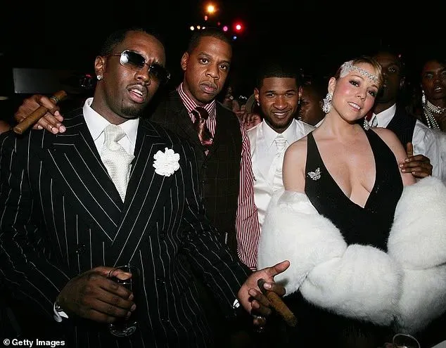 Mariah Carey was among Diddy's A-list pals mentioned in his trial. In a 2024 LA Times interview, she downplayed his work on her 1997 song Honey but didn't directly address the allegations against him; Diddy, Jay-Z, Usher and Mariah seen in 2004 in NYC