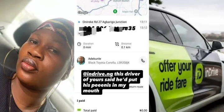 Lady cries out as inDrive driver she hired professes love, begs to put penis in her mouth Lady cries out as inDrive driver she hired professes love, begs to put penis in her mouth