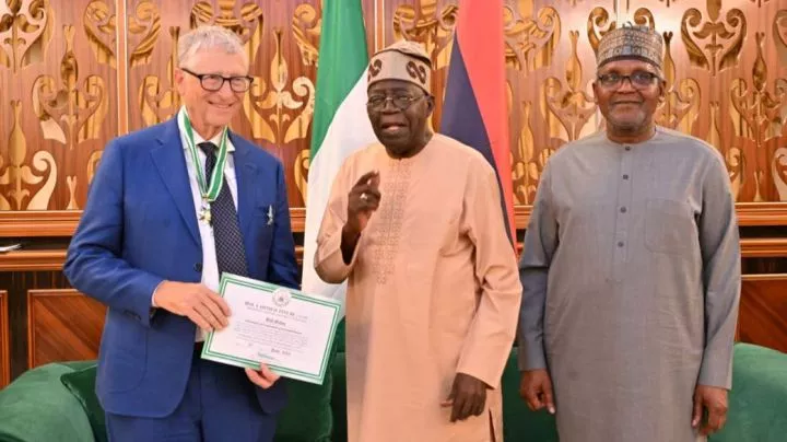 Tinubu awards Bill Gates Nigeria's top national honour