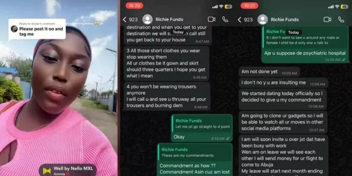 Lady cries out as talking stage issues 8 'must-follow' commandments Lady cries out as talking stage issues 8 'must-follow' commandments