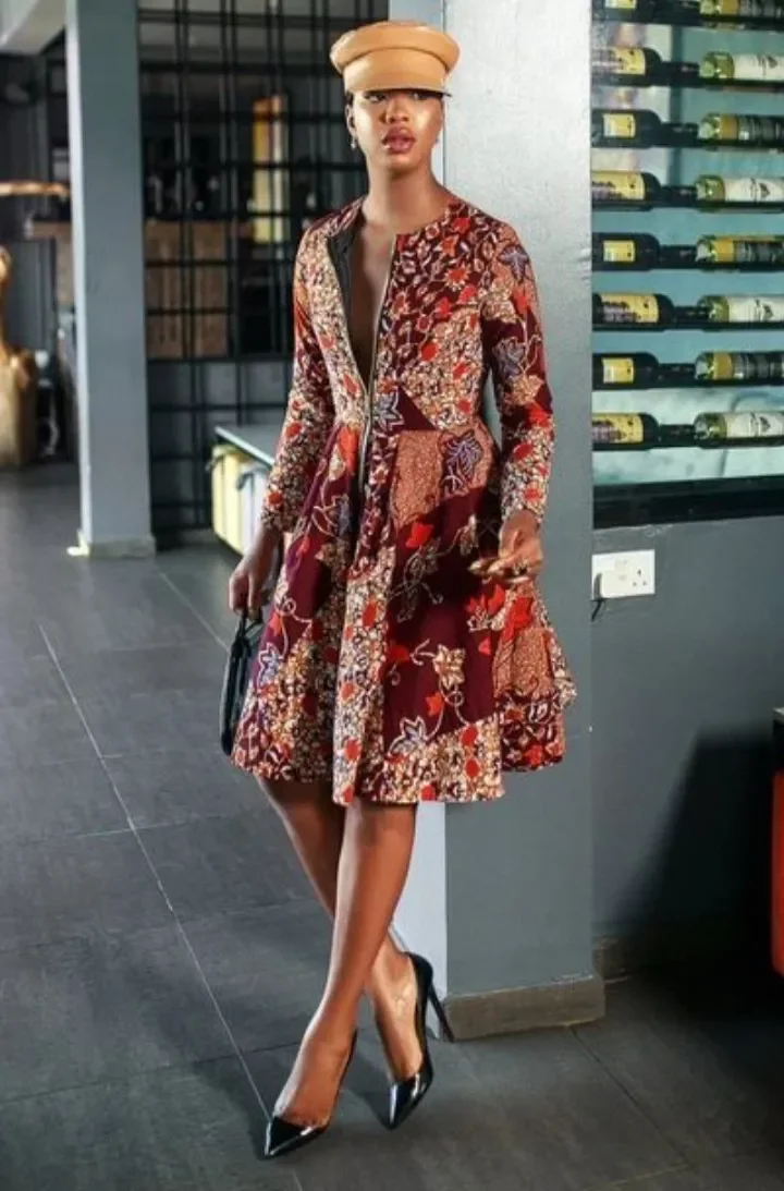 Modest Ankara short gown styles for smart looks.