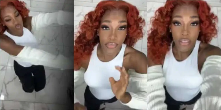 'Which nyash she wan take use' - Nigerians drag Paul Okoye's girlfriend, Ivy Ifeoma for joining ceiling twerking challenge