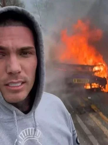 Reality TV Star, Escapes Death As £200k Supercar Explodes into Flames