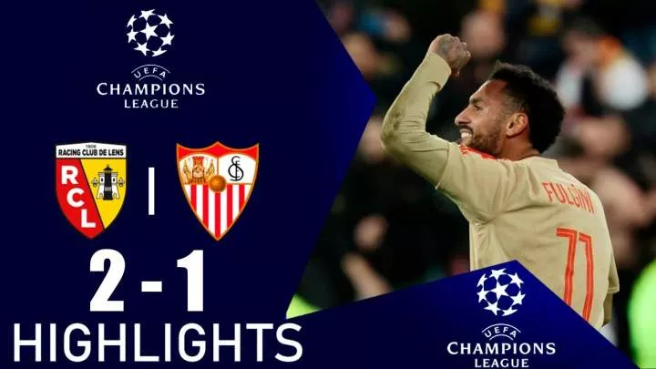 Lens 2 - 1 Sevilla (Dec-12-2023) Champions League Highlights