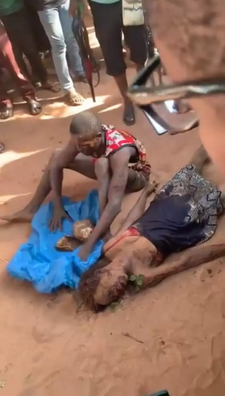 Anambra man accused of killing his mother and sister and burying them in shallow grave in Enugu (video)