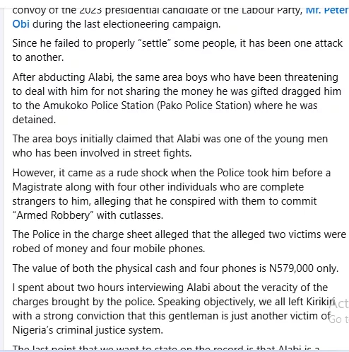 Lawyer shares fresh details on Alabi Quadri's case