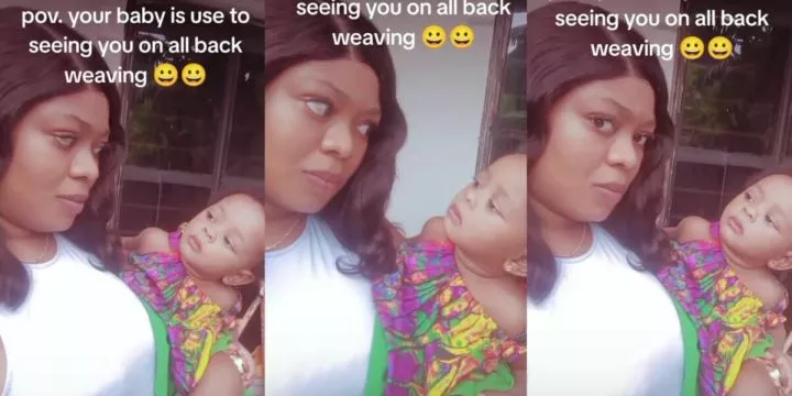 Mom shares daughter's expression to seeing her in wig for the first time