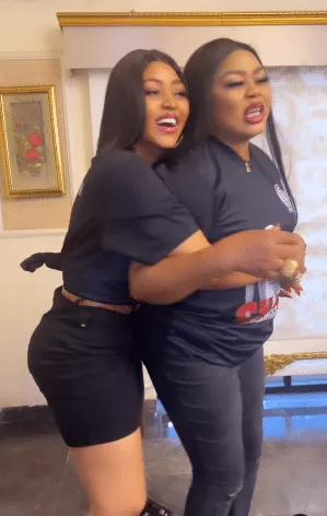 Adorable video of Regina Daniels and mother praising each other leaves fans gushing