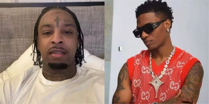 Reactions as 21 Savage performs Wizkid's song, 'Joro' on IG live