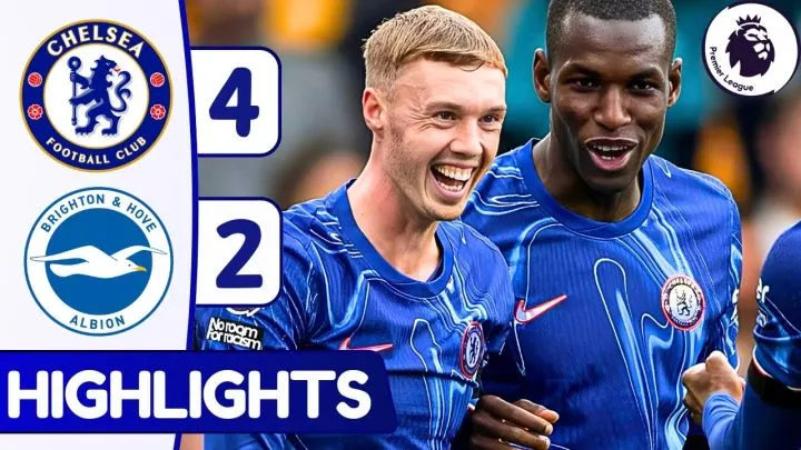 Chelsea 4 - 2 Brighton (Sep-28-2024) Premier League Highlights