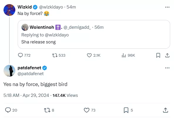 Internet buzzes as Wizkid massively shades Davido