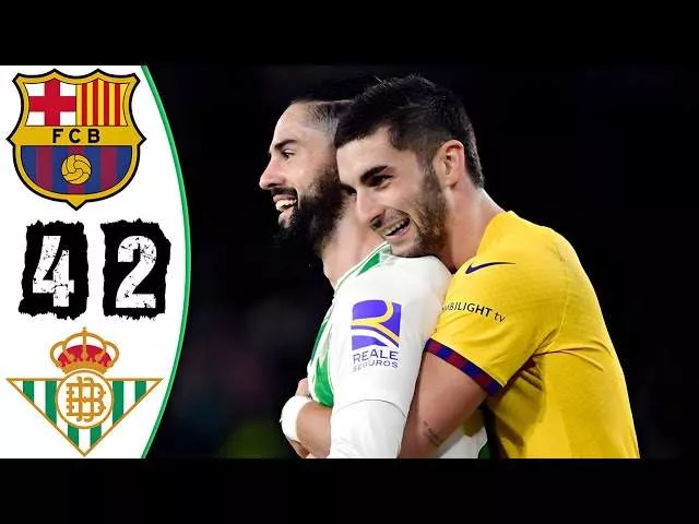 Real Betis 2 - 4 Barcelona (Jan-21-2024) LaLiga Highlights