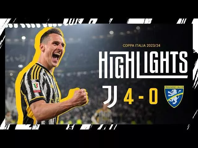Juventus 4 - 0 Frosinone (Jan-11-2024) Coppa Italia Highlights