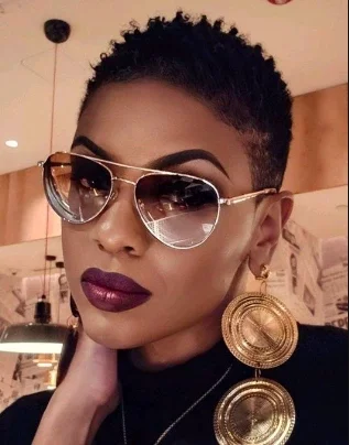 Fascinating low cut hairstyles for stylish African women.