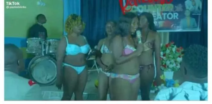 'Una dey mock God' - Shock as alleged choir members rock bikini to church