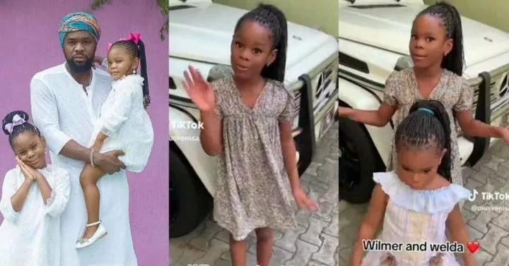 Adorable video of Patoranking's daughters speaking fluent French