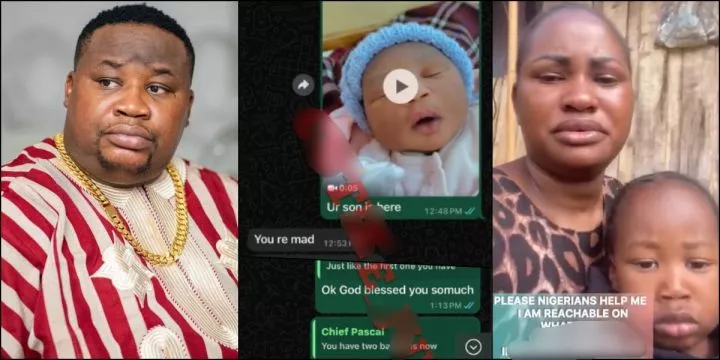 Alleged chat between Cubana Chief Priest and alleged baby mama surfaces online