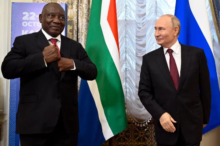 South Africa's Ramaphosa tells Putin he sees Russia as 'ally'