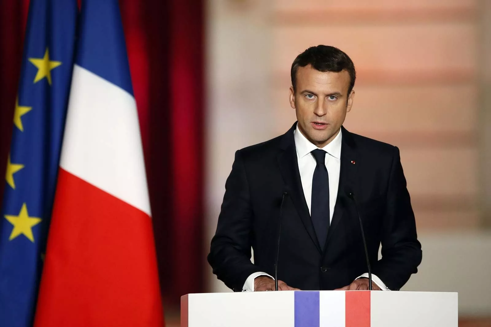 French President Emmanuel Macron rejects calls for him to resign