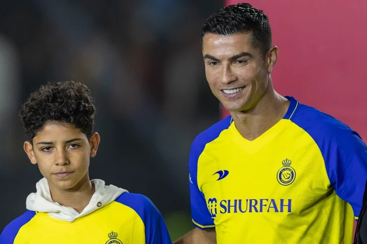 Georgina Rodriguez shares Instagram snap of Cristiano Ronaldo Jr wearing Manchester United star's shirt