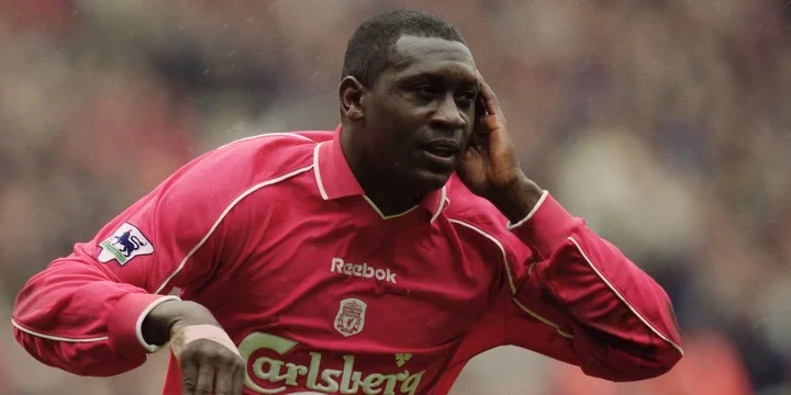 Emile Heskey celebrates