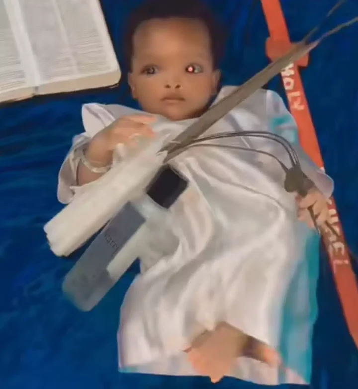 'This is a big joke' - Celestial church stuns many Nigerians as a little baby reportedly spends 3 days in a trance