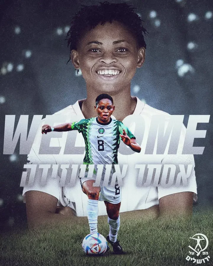 Transfer: Super Falcons midfielder Onyenezide seals move to Hapoel Jerusalem