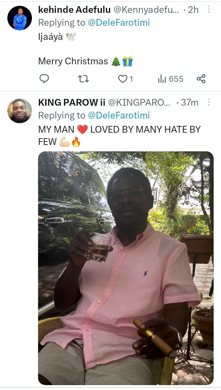 Reactions as Dele Farotimi shares photo of himself drinking and smoking in his residence.