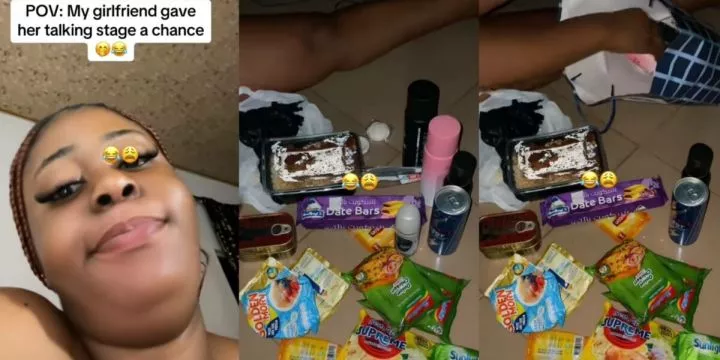 Lady flaunts gift items she received from her 'talking stage' partner