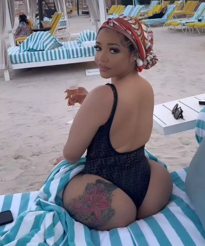 BBNaija Star, Nengi sends pulse racing with her hot body while on vacation (video)