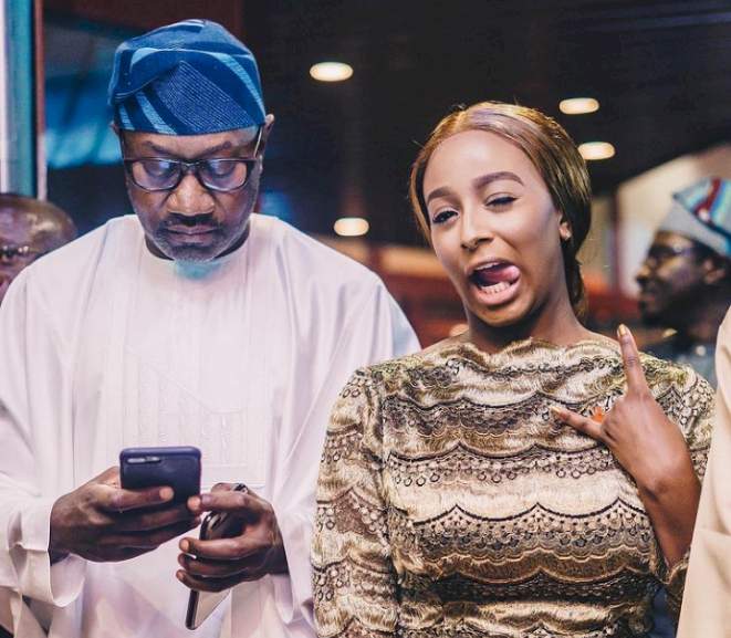 Leaked conversation between Femi Otedola and daughter, DJ Cuppy sparks reactions