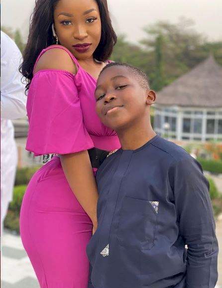 #BBNaija: Check out photos of new housemate, Jackie B with her son, Nathan