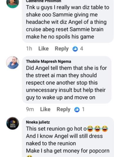 BBNaija: Viewers react as housemate Pere called Angel a 'street girl