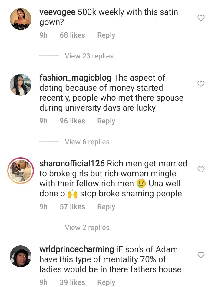 I can't be making N500K weekly and date a broke man - Lady brags (Video)
