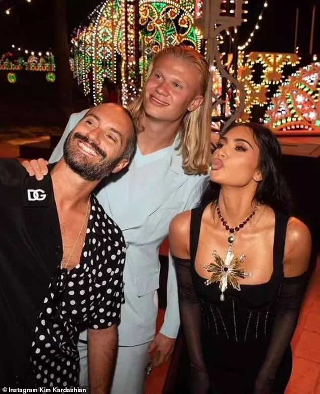 Erling Haaland has been posing up a storm with Kim Kardashian on his trip to Puglia in Italy