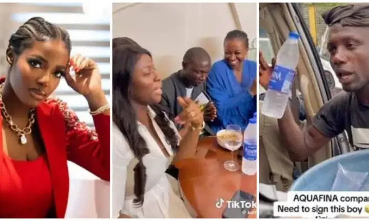 "I'm signing him" - Hilda Baci says after Aquafina hawker went viral