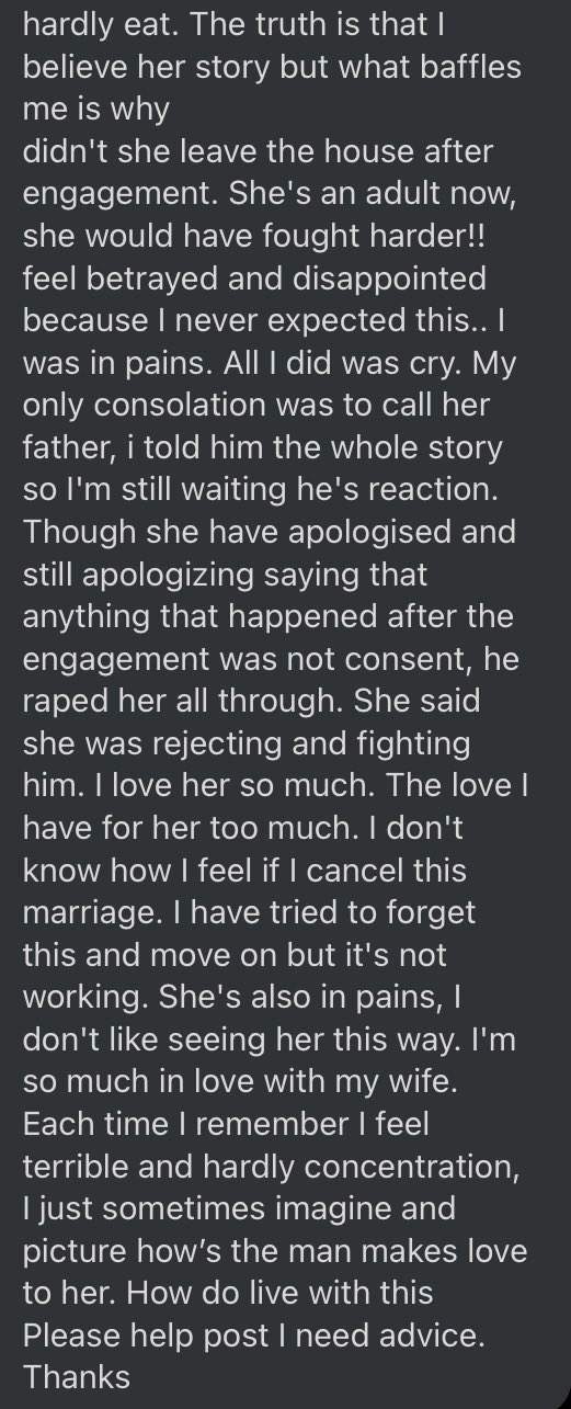 'I want to end our marriage after discovering my wife slept with her aunt's husband' - Man seeks advice