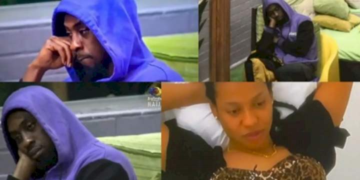 #BBNaija: Nini begs Biggie to end prank after watching Saga in tears over her disappearance (Video)
