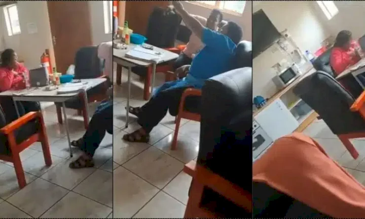 Angry unattended patient throws urine at gossiping nurses after four hours of waiting (Video)