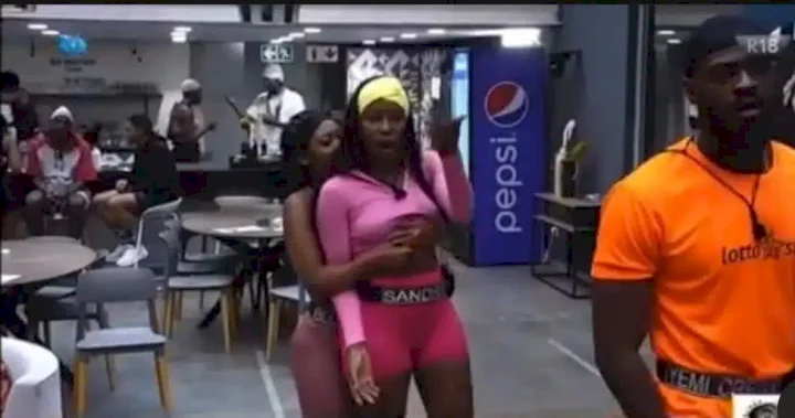 BBTitans: Two Nigerian housemates fight dirty (Video)