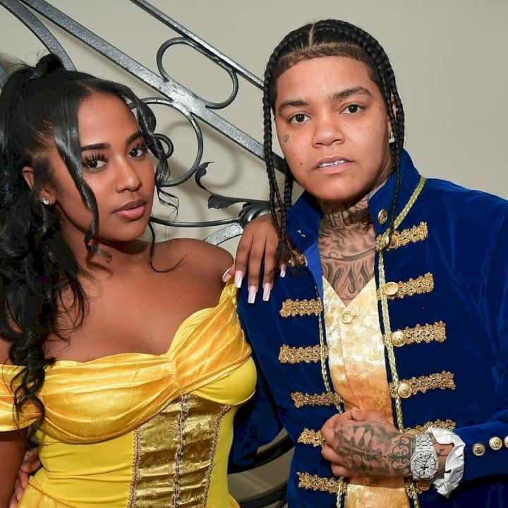 Davido's rumored lover, Mya Yafai, allegedly reunites with her ex-girlfriend, Young M.A (Video)