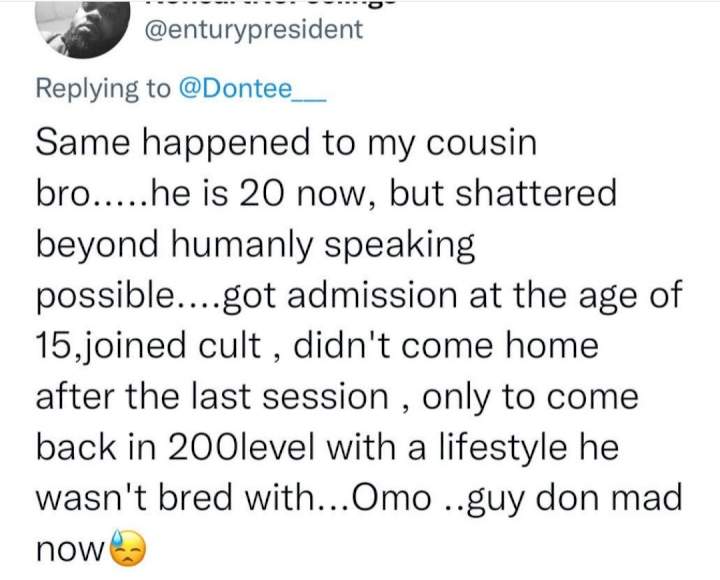 Twitter Users Share Stories On Negative Effect Cultism Had On Lives Of Promising Youths