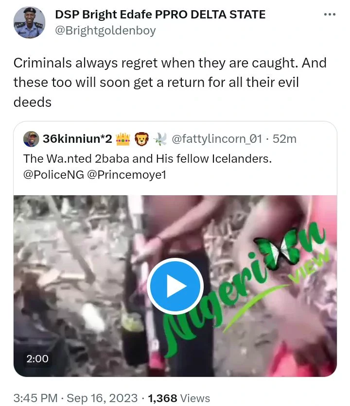 Delta PPRO Reacts to Video Showing Wanted Criminal, 2 Baba and His Gang Members with AK-47 Rifles