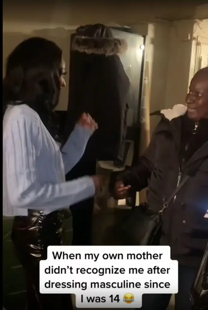 'From tomboy to slay queen' - Mother overjoyed as daughter dresses like a lady for the first time since childhood (Video)