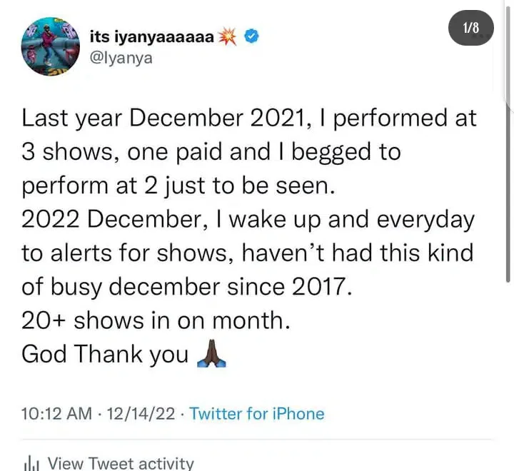 'Last year, I begged to perform at shows' - Singer Iyanya excited after getting over 20 bookings this month