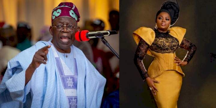 It is an insult to mention Funke Akindele's name in my presence - Bola Tinubu (video)