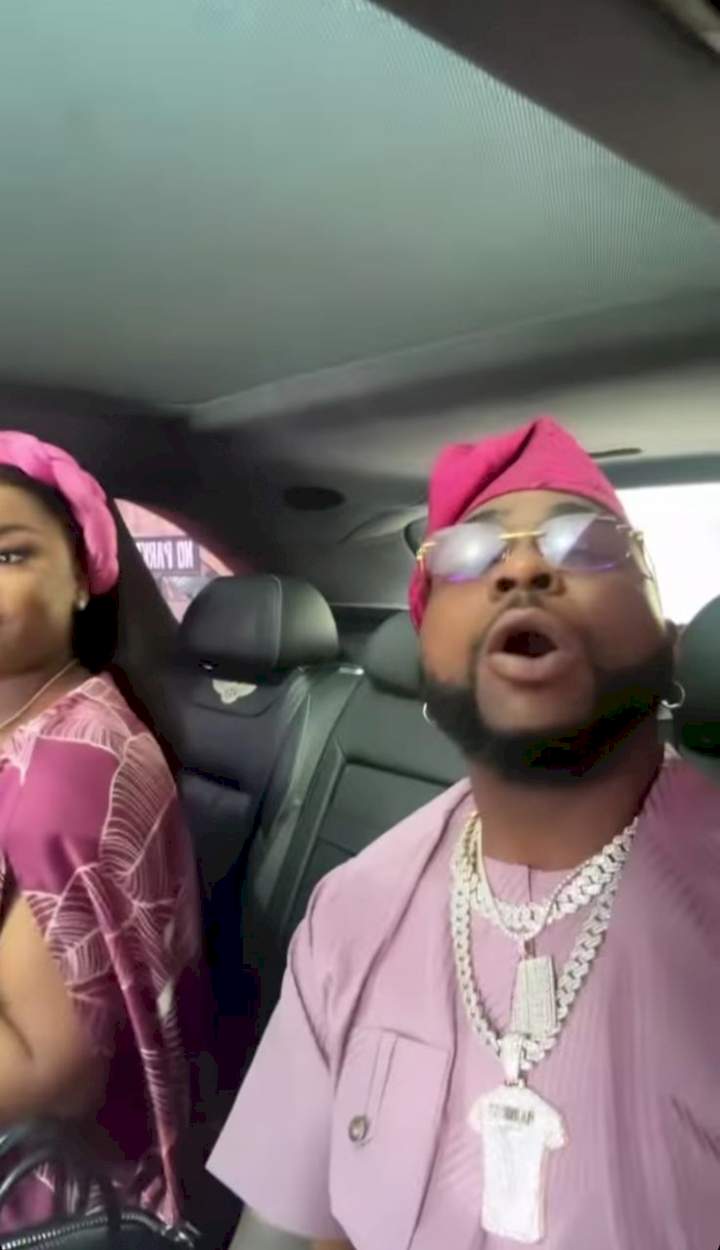 Davido and Chioma double affection for one another as they dazzle in matching outfits (Video)